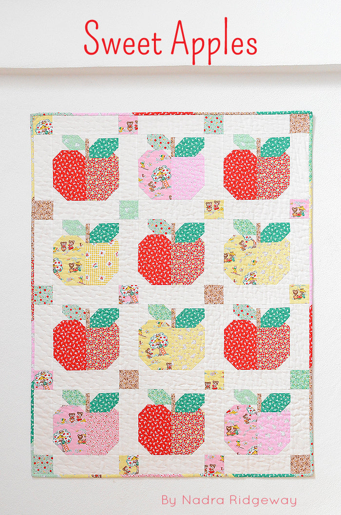 Pattern, Sweet Apples Quilt & Pillow Cover by Ellis & Higgs (digital download)