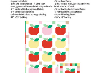 Load image into Gallery viewer, Pattern, Sweet Apples Quilt &amp; Pillow Cover by Ellis &amp; Higgs (digital download)