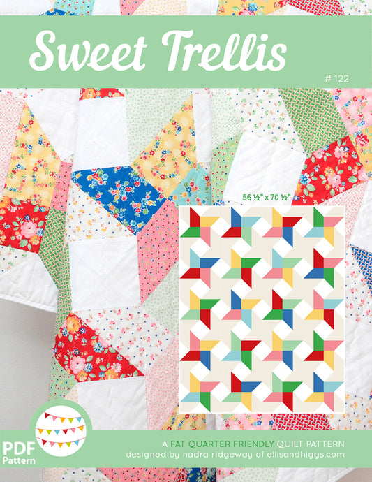 Pattern, Sweet Trellis Quilt by Ellis & Higgs (digital download)