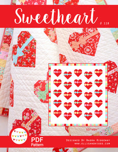 Pattern, Sweetheart Quilt by Ellis & Higgs (digital download)