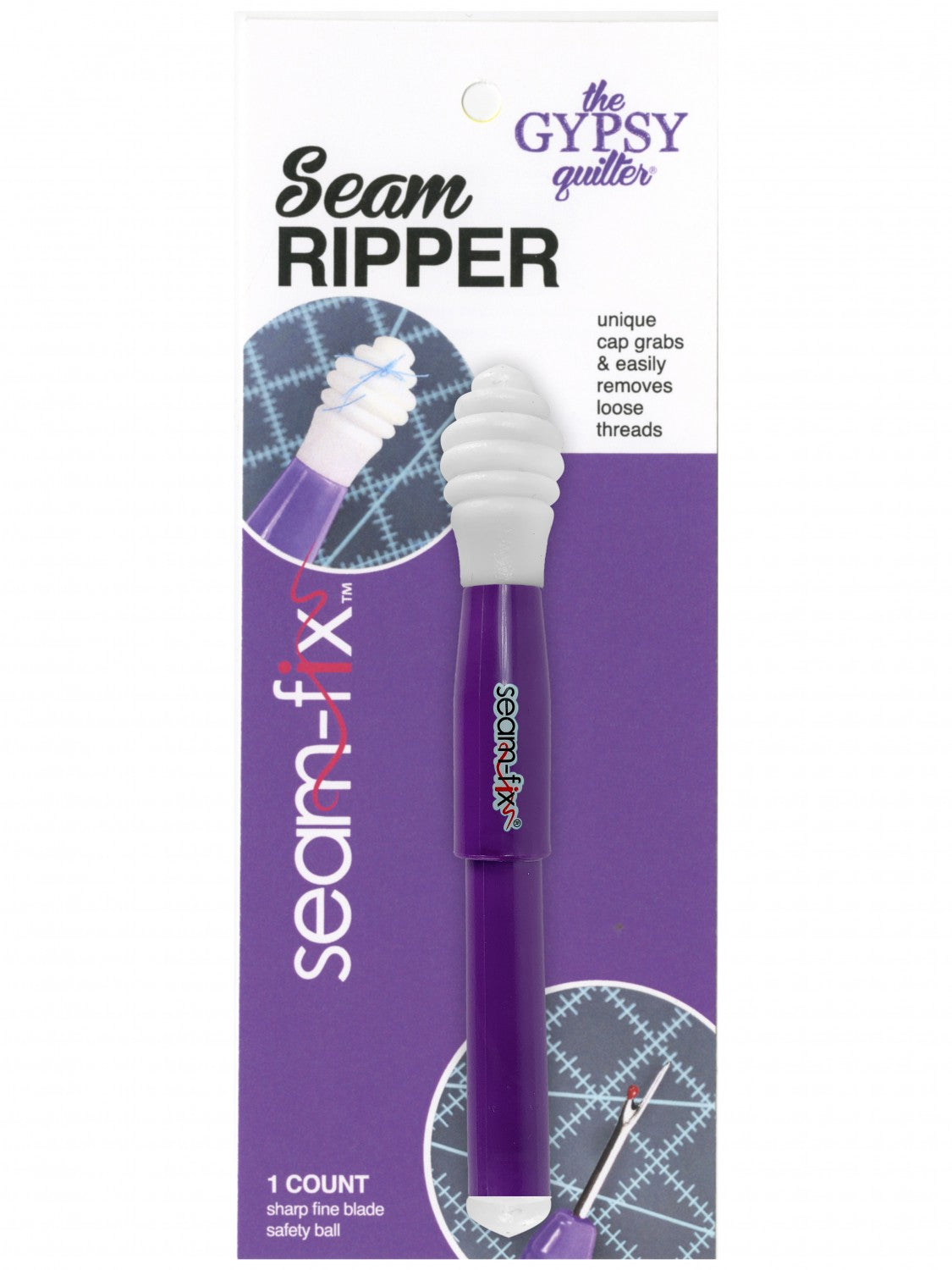 Seam Ripper,  Gypsy Quilter Seam Fix - PURPLE