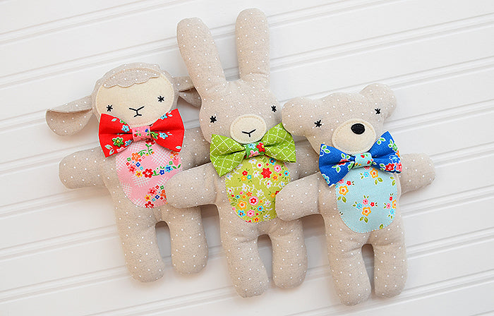 Pattern, Three Little Friends Toy Softies by Ellis & Higgs (digital download)