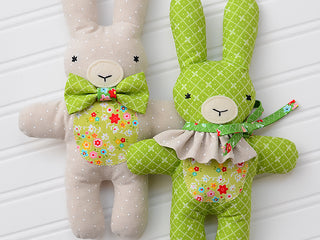 Load image into Gallery viewer, Pattern, Three Little Friends Toy Softies by Ellis &amp; Higgs (digital download)