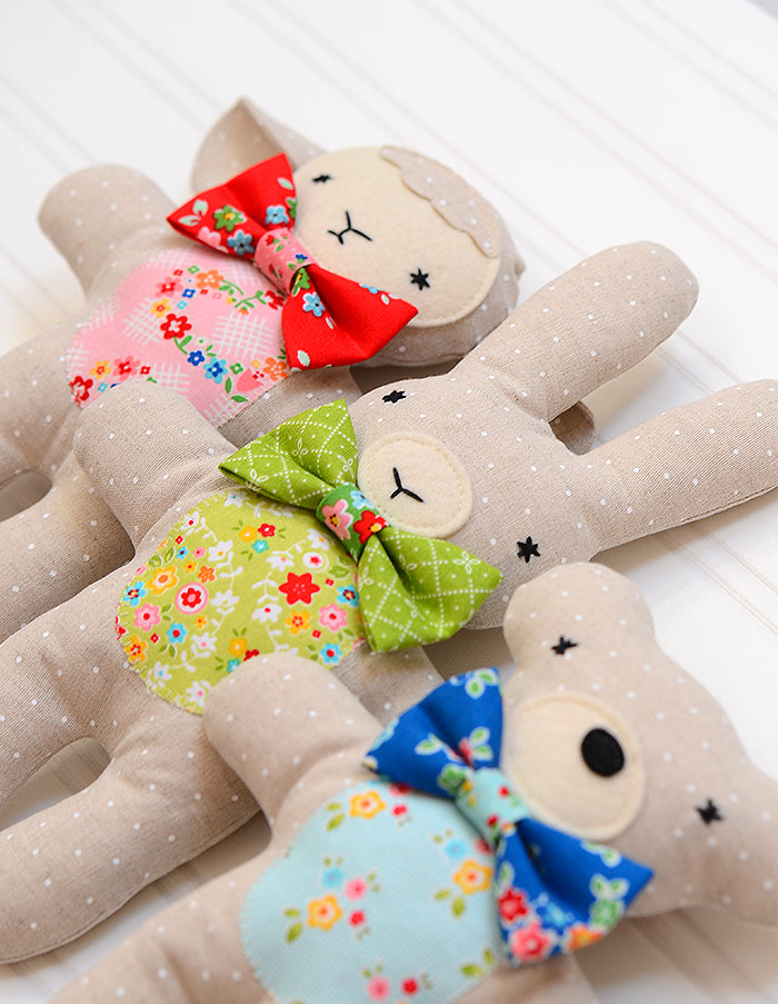 Pattern, Three Little Friends Toy Softies by Ellis & Higgs (digital download)