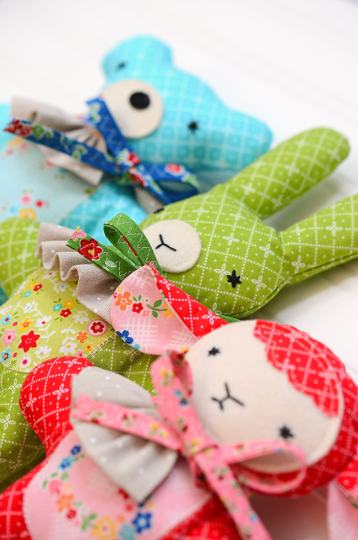 Pattern, Three Little Friends Toy Softies by Ellis & Higgs (digital download)