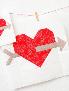 Pattern, True Love Valentine Quilt Block by Ellis & Higgs (digital download)