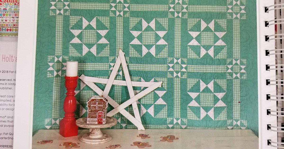 Quilt Kit, Vintage Cozy Christmas Fabric COLLECTION (Pattern BOOK Included)