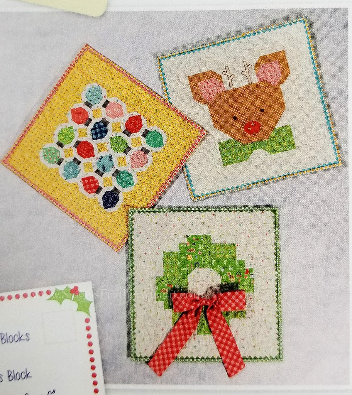 Quilt Kit, Vintage Cozy Christmas Fabric COLLECTION (Pattern BOOK Included)