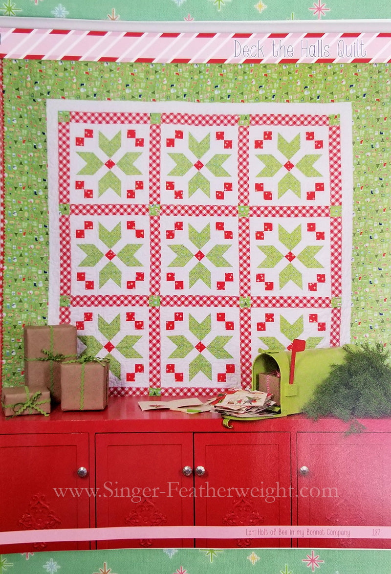 Quilt Kit, Vintage Cozy Christmas Fabric COLLECTION (Pattern BOOK Included)