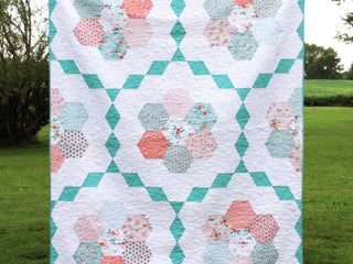 Load image into Gallery viewer, PATTERN, VINTAGE GARDEN Quilt by Beverly McCullough of Flamingo Toes