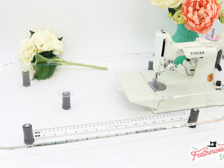 Load image into Gallery viewer, Sew Steady CLEAR Table Extension for WHITE Singer Featherweight 221K7 (Table extension ONLY)