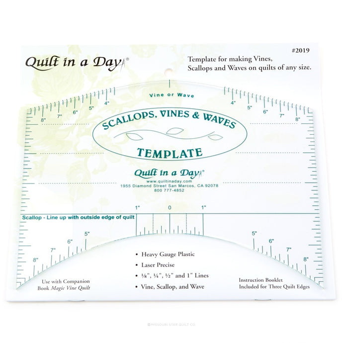 Scallops, Vines & Waves Template ruler