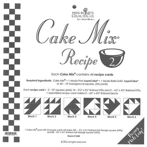 PATTERN, CAKE Mix Recipe #2 by Miss Rosie's Quilt Co