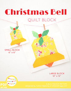 Pattern, Christmas Bell Quilt Block by Ellis & Higgs (digital download)
