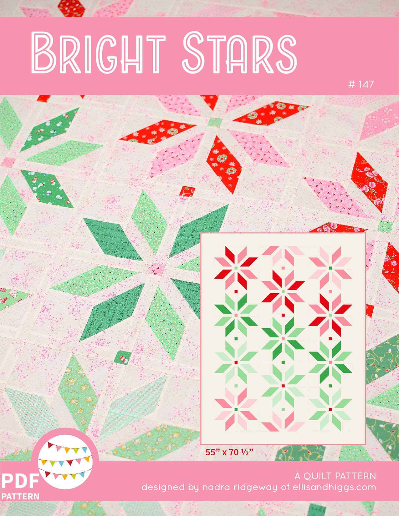 Pattern, Bright Stars Quilt by Ellis & Higgs (digital download)