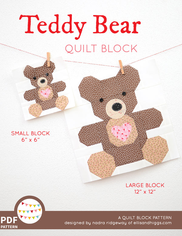 christmas-quilt-pattern-teddy-  display picture 1