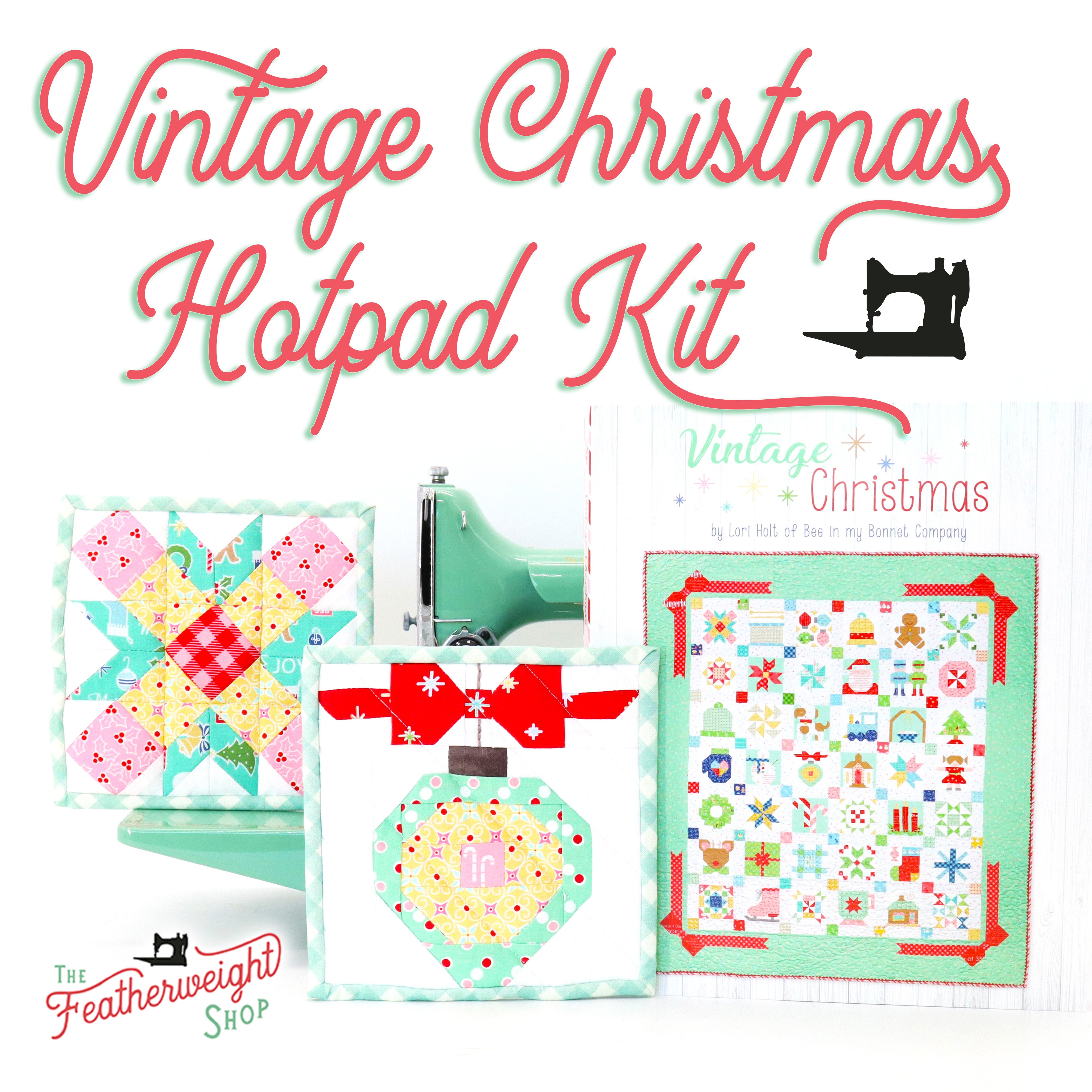 KIT, Vintage Christmas Hotpad (Pattern Book Optional)