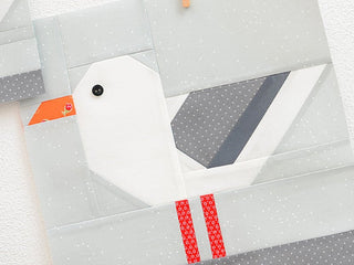Load image into Gallery viewer, Pattern, Nautical Sea Gull Quilt Block by Ellis &amp; Higgs (digital download)