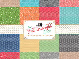 Load image into Gallery viewer, Fabric, Farm Girl Vintage Companion Prints by Lori Holt - HONEYCOMB COTTAGE (by the yard)