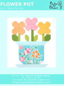 Flower Pot Quilt Block