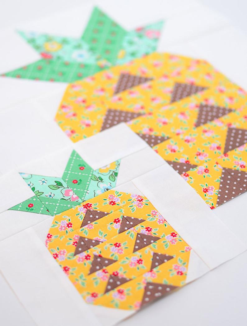 Pattern, Pineapple Quilt Block by Ellis & Higgs (digital download)