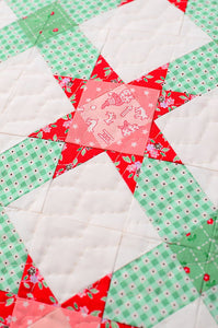 Pattern, Winter Stars Quilted Pillow Cover by Ellis & Higgs (digital download)