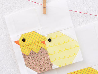 Load image into Gallery viewer, Pattern, Little Chickens Quilt Block by Ellis &amp; Higgs (digital download)