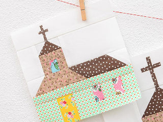 Load image into Gallery viewer, Pattern, Church (with Cross) Quilt Block by Ellis &amp; Higgs (digital download)