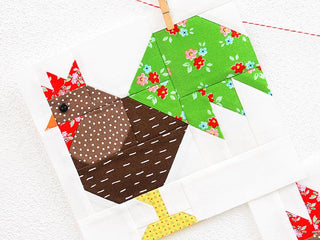 Load image into Gallery viewer, Pattern, Rooster Quilt Block by Ellis &amp; Higgs (digital download)