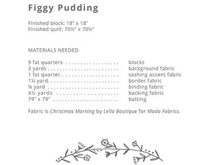 Load image into Gallery viewer, PATTERN, FIGGY PUDDING by Lella Boutique #202