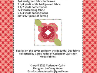 Load image into Gallery viewer, PATTERN, BLOSSOMVILLE from Coriander Quilts By Corey Yoder