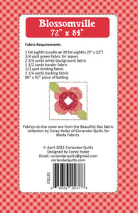 PATTERN, BLOSSOMVILLE from Coriander Quilts By Corey Yoder