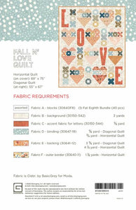 PATTERN, FALL N LOVE Quilt by Basic Grey Sewing Patterns #031