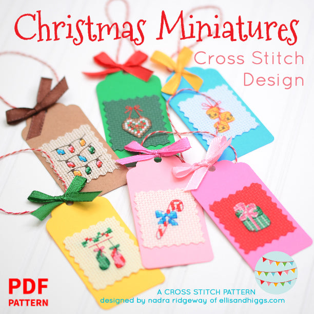 Pattern, Christmas Miniature Motifs Cross Stitch Design by Ellis & Higgs (digital download)