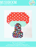 Pattern, Toadstool Quilt Block by Burlap and Blossom (digital download ...