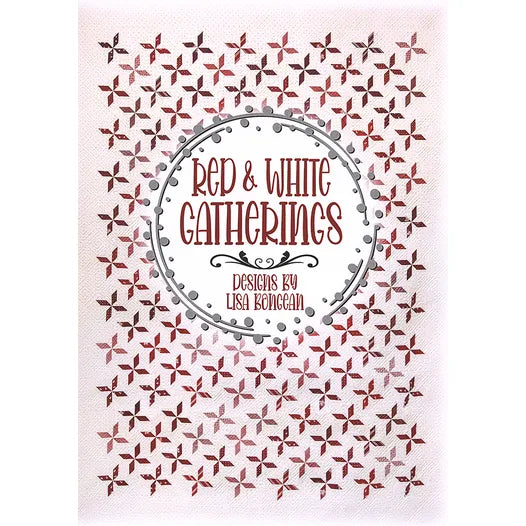 Red and White Gathering Quilt Pattern Book