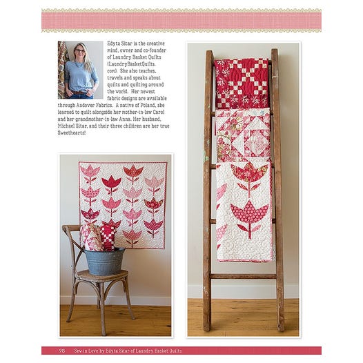 PATTERN BOOK, Sew In Love by Edyta Sitar for Laundry Basket Quilts