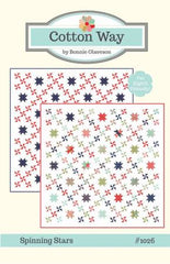 Load image into Gallery viewer, PATTERN, SPINNING STARS Quilt by Bonnie Olaveson #1026