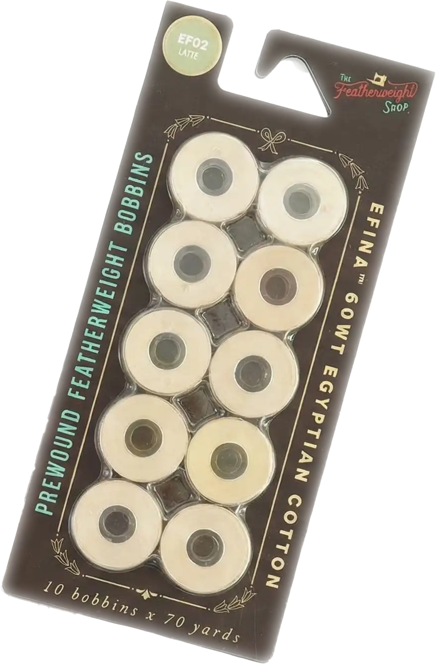 Latte prewound bobbin 10-pack